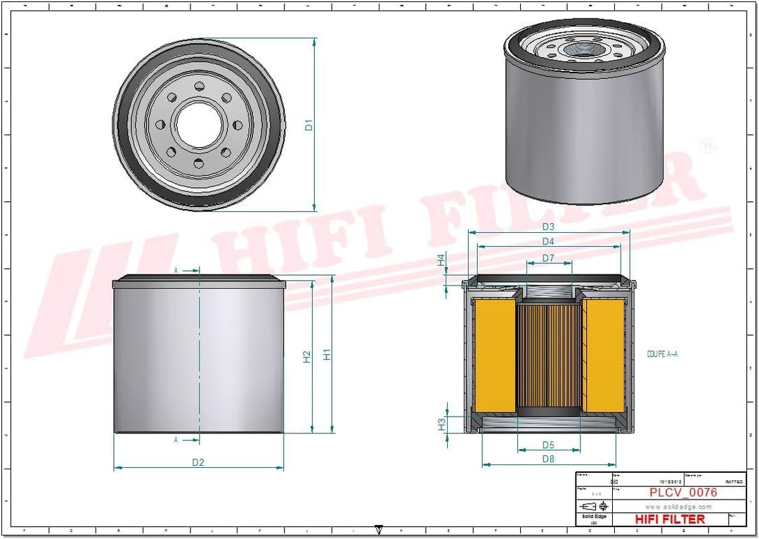 HIFI FILTER Kraftstofffilter SN 55009 kompatibel mit SK 3396, BF46017-O