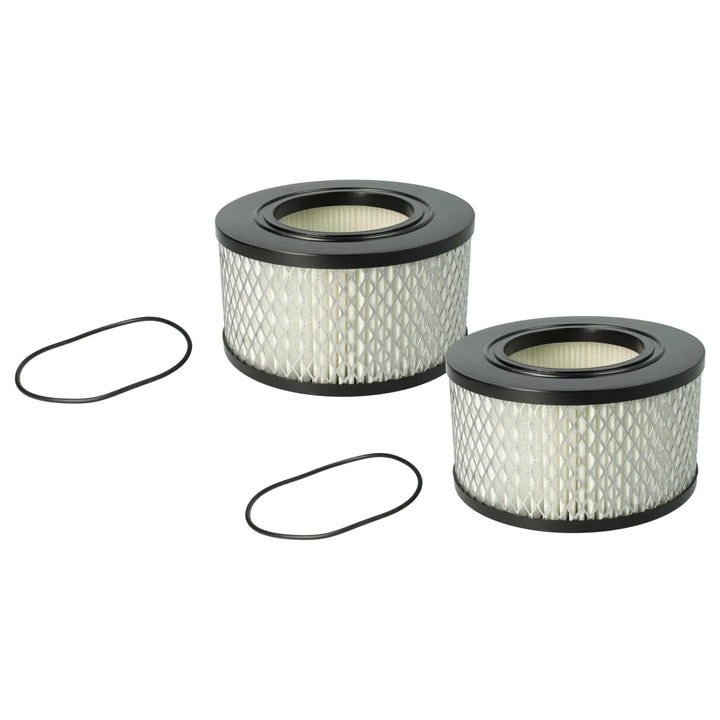 vhbw 2x Staubsaugerfilter Ersatz für Flex 445.126 für Staubsauger | HEPA-Filter Schwarz Weiss