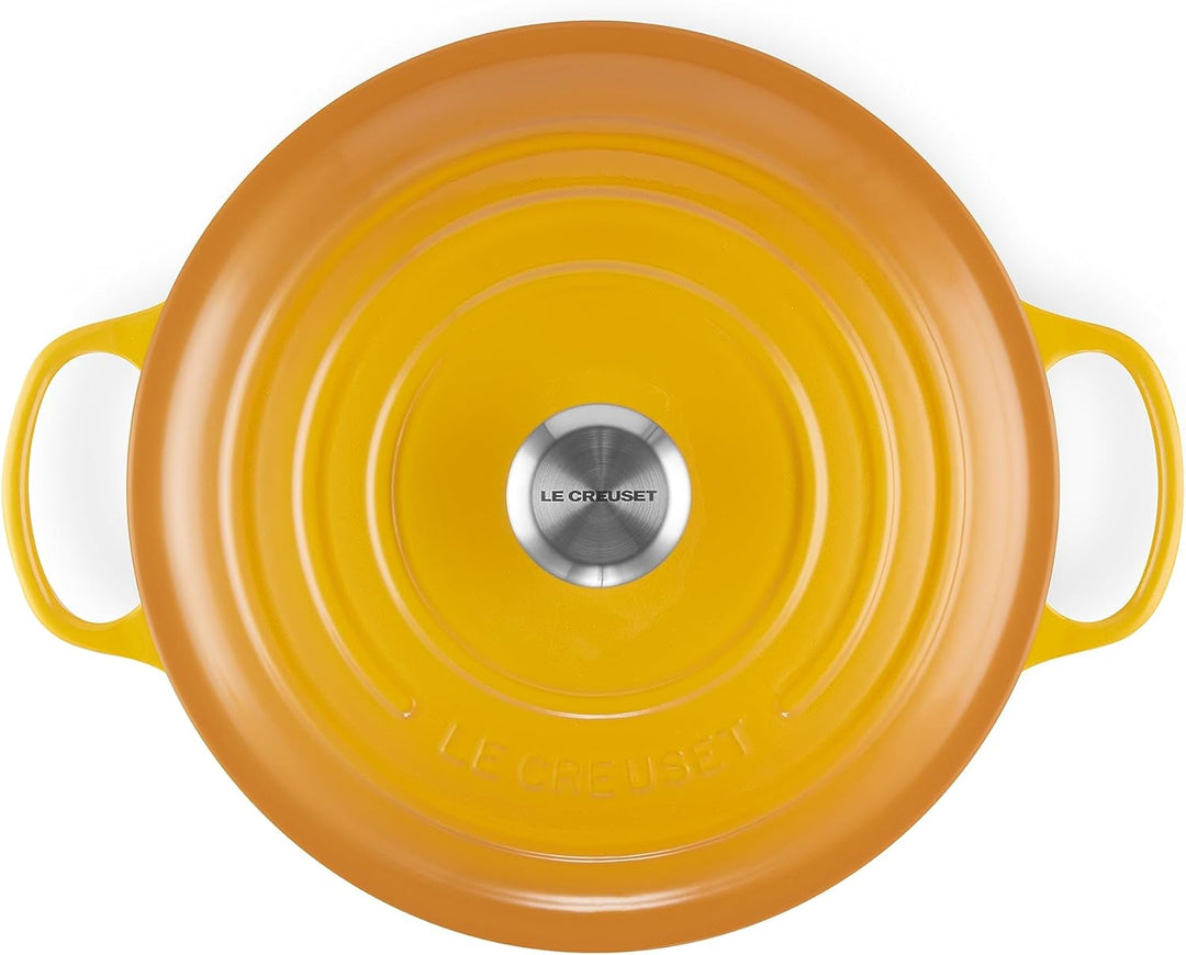 Le Creuset Signature Gusseisen-Bräter mit Deckel, Ø 28 cm, Rund, Für alle Herdarten und Induktion ge