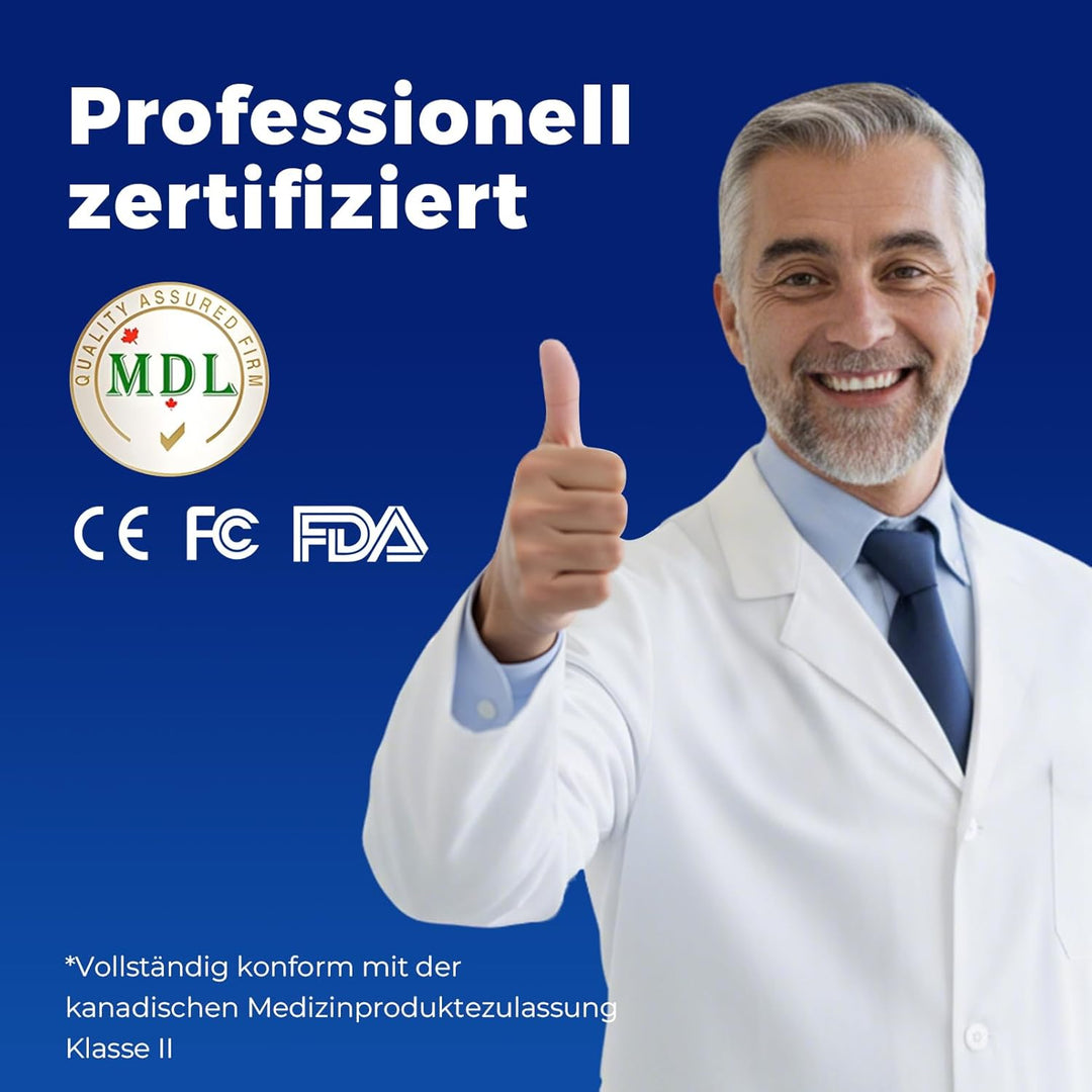 Water Flosser Munddusche Kabellos Zahnreinigung : 5 Modi LED-Anzeige Zahndusche mit 300ML Wassertank