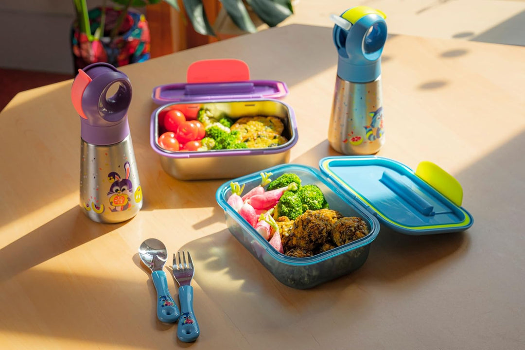 Maped PICNIK - Edelstahl-Lunchbox MINIZ Kaninchen 900 ml EDELSTAHL Violett, EDELSTAHL Violett