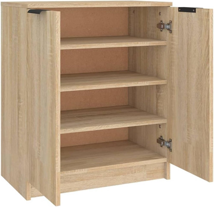 INLIFE Schuhschrank Sonoma-Eiche 59x35x70 cm Holzwerkstoff,21.8kg,811424