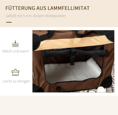 PawHut Hundebox faltbar Hundetasche Transporttasche mit Kissen Hundetransportbox Reisetasche für min