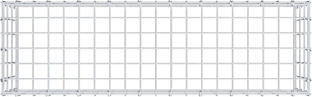 GABIONA Anbau-Gabione Typ3 eckig, Maschenweite 5 x 10 cm, Tiefe 30 cm, Gabione 100 x 30 x 30 cm (L x