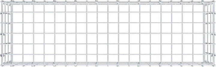 GABIONA Anbau-Gabione Typ3 eckig, Maschenweite 5 x 10 cm, Tiefe 30 cm, Gabione 100 x 30 x 30 cm (L x