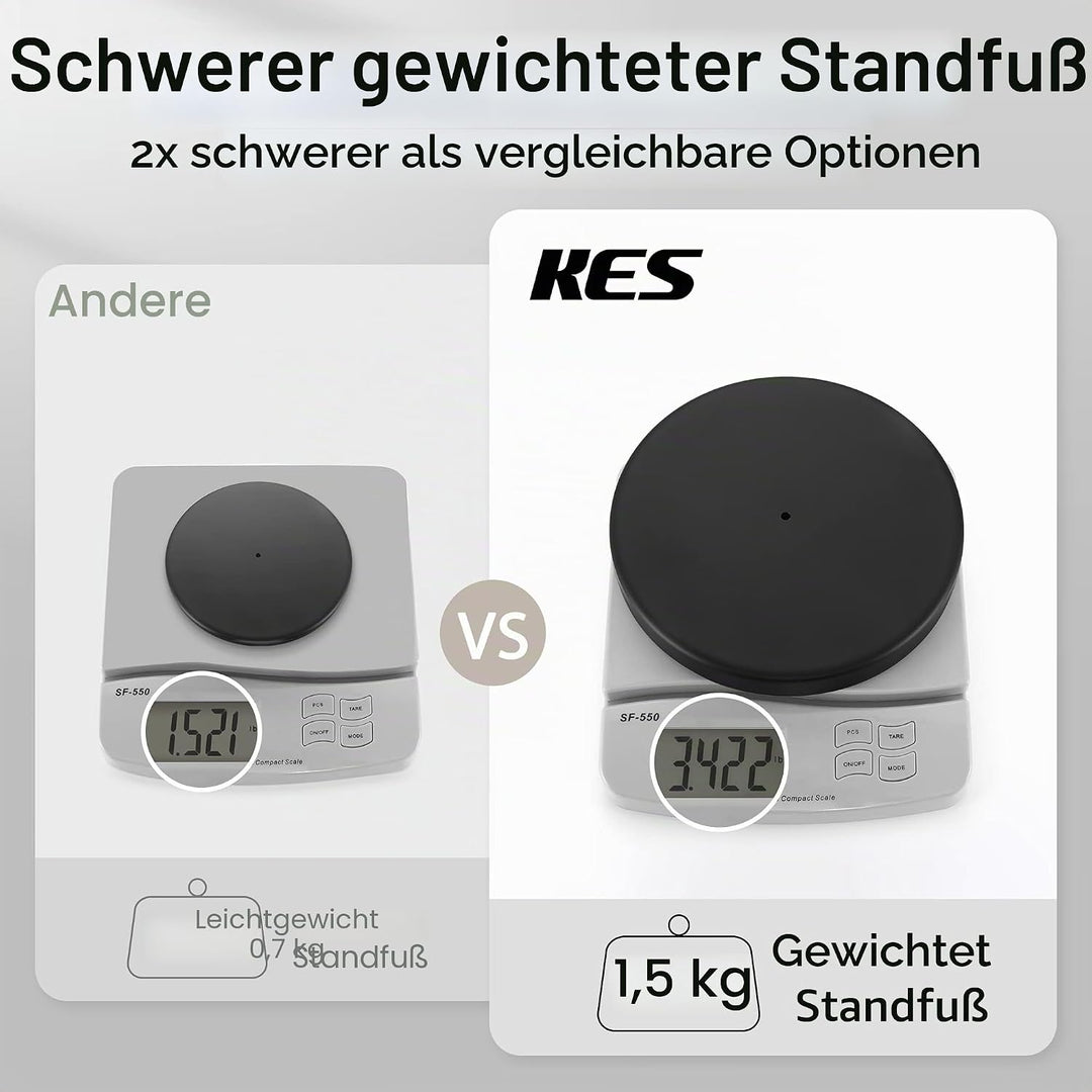 KES Toilettenpapierhalter Stehend Mit Gewichteter Basis, Klopapierhalter Freistehend, Klorollenhalte