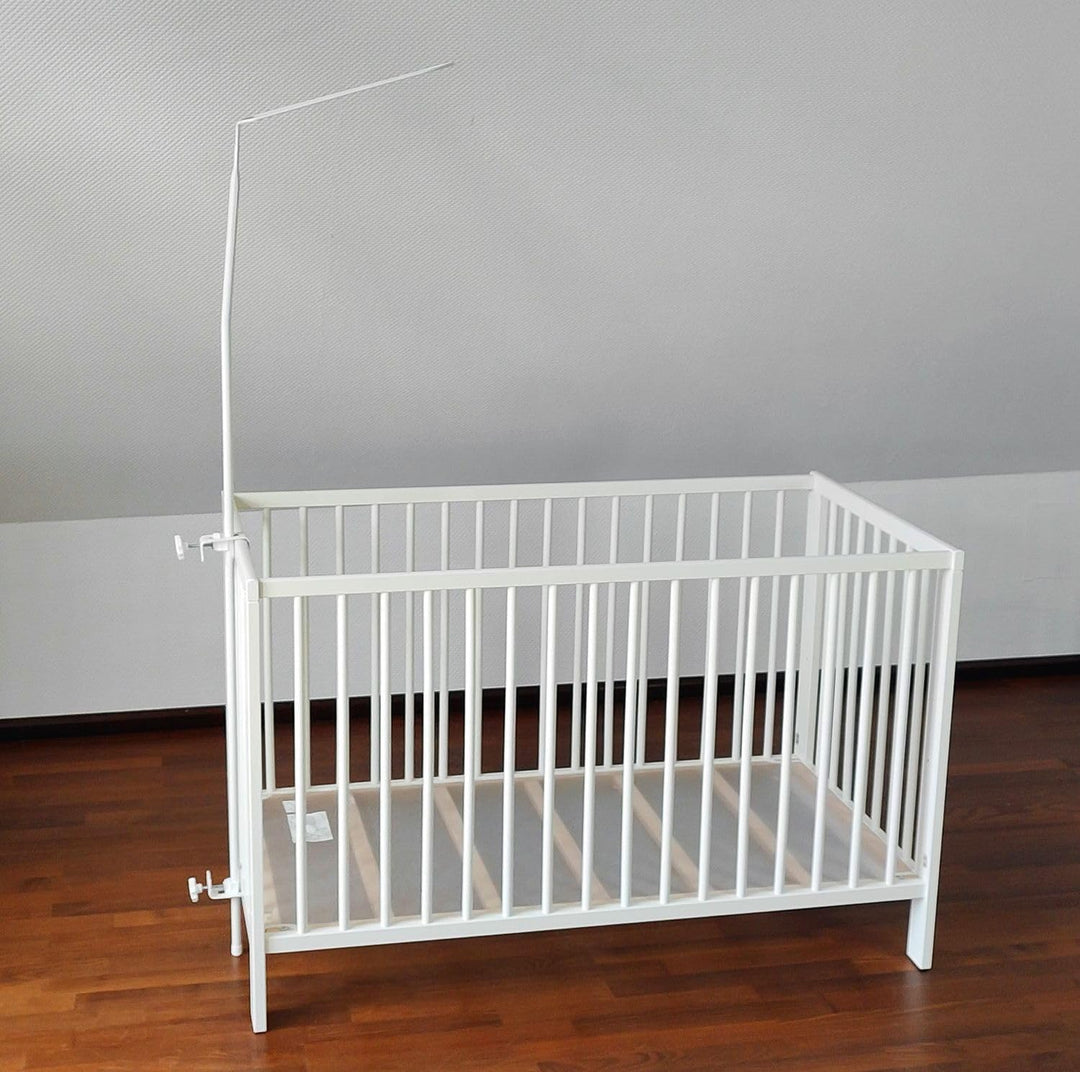 Babykajo Betthimmel Stange - Montierbare Himmelstange für Babybetten. Gestell aus Metall für Babybet