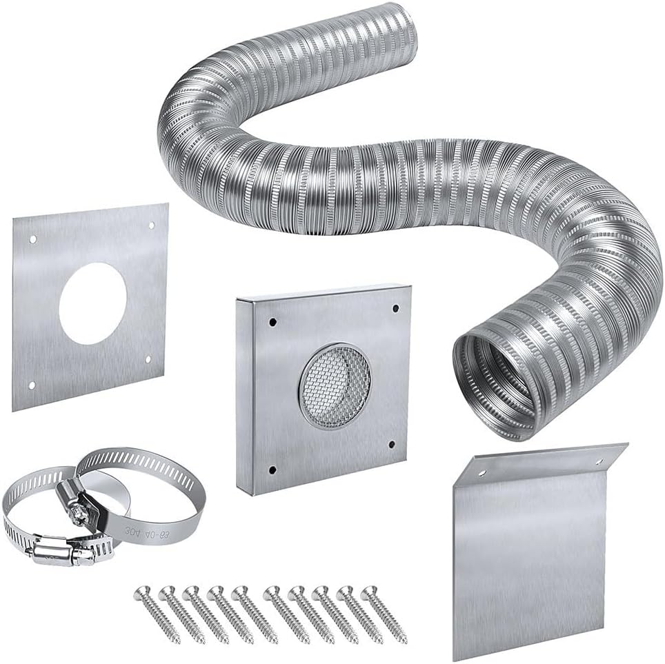 Ofenrohr, Metall Ofenrohr, Wand Kaminrohr Rauchrohr Kaminverlängerung für Holzöfen, Campingofenrohr,