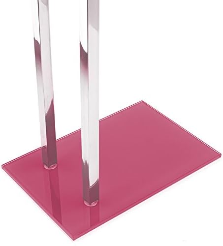 MSV Handtuchständer Sydney (LxBxH): ca. 45 x 20 x 69 cm aus Edelstahl und Glas mit 2 Handtuchstangen