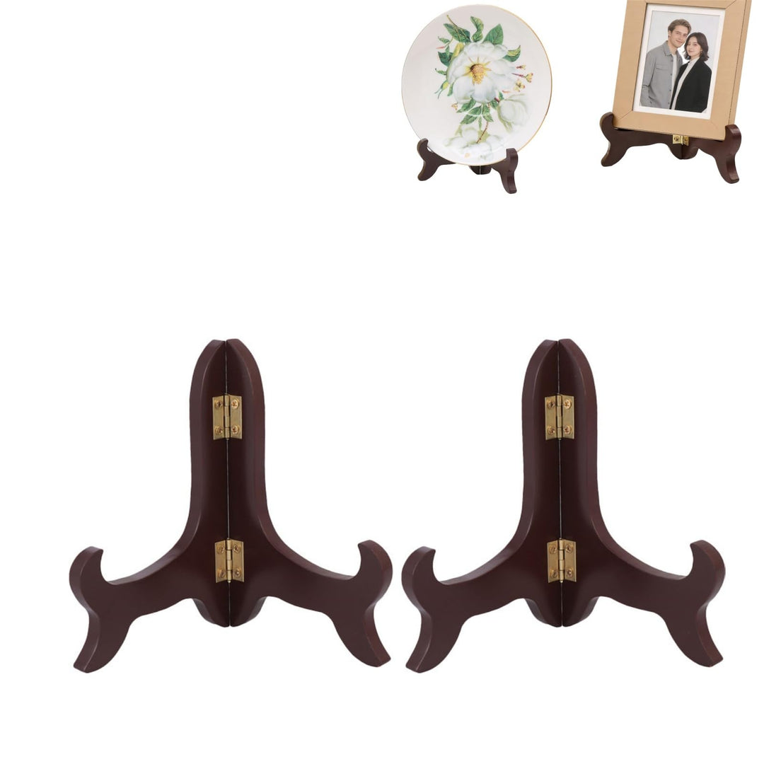 ULTECHNOVO 2stücke Holzständer Für Bilder Und Teller Platten Halter Aus Holz Bücherständer Zur Ausst