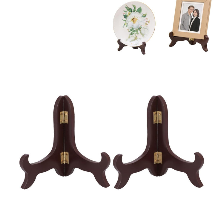 ULTECHNOVO 2stücke Holzständer Für Bilder Und Teller Platten Halter Aus Holz Bücherständer Zur Ausst