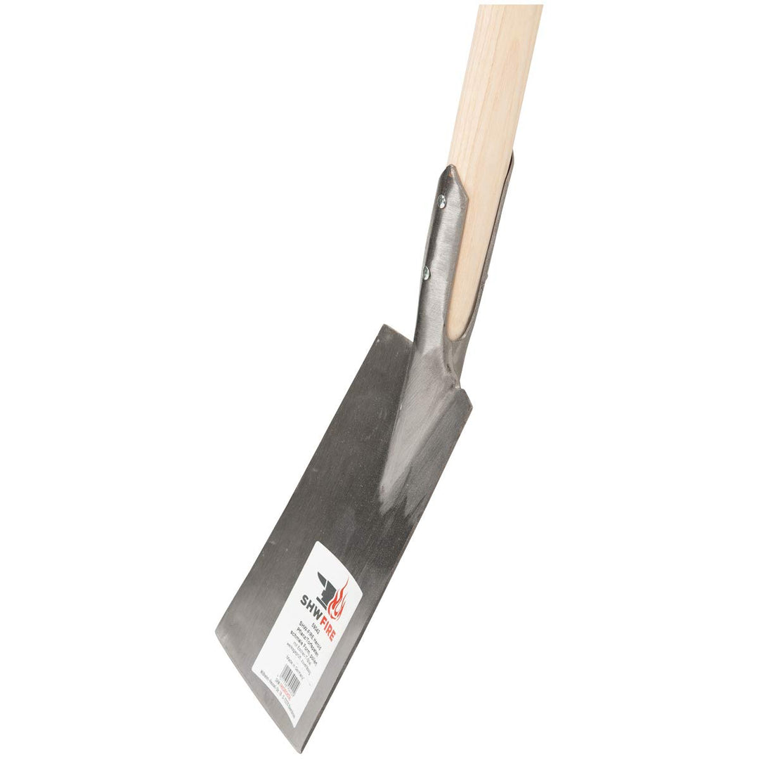SHW-FIRE Pflanzspaten handgeschmiedet aus Stahl - 95cm Holzstiel - Idealer Torfspaten, für Rasenkant