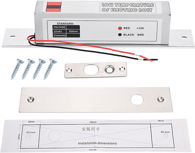 Leapiture Elektrisches Einsteck-Riegelschloss Niedertemperatur-Riegelschloss NC-Modus für Türzugangs