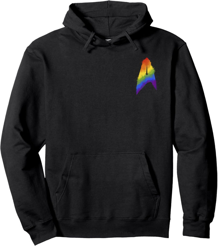 Star Trek Discovery Rainbow Paint Badge Pullover Hoodie