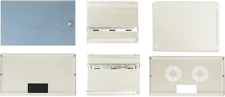 LK1907U30E Schrank Rack 19 Zoll (39 cm) zerlegt 6 Wand-Einheiten für Netze (H) 370 x (L) 540 x (T) 3