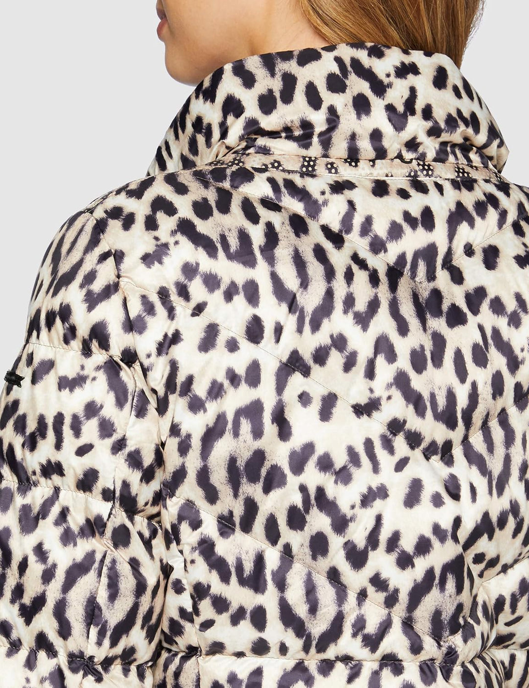 Geox W CAMEI Damen Daunenjacke 42 Beige Animalier, 42 Beige Animalier