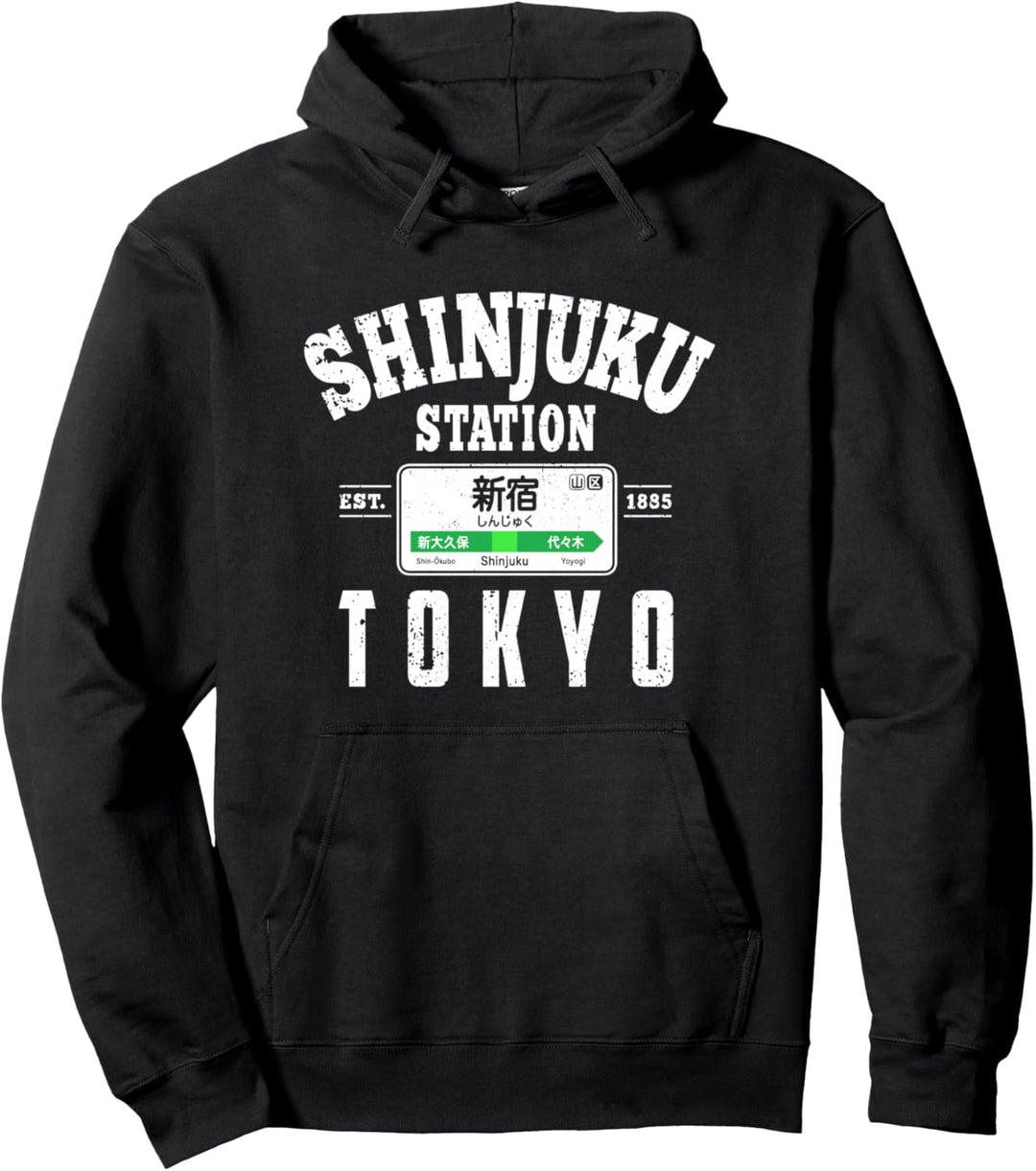 Shinjuku Station Yamanote Line Tokyo Japan Kanji Pullover Hoodie