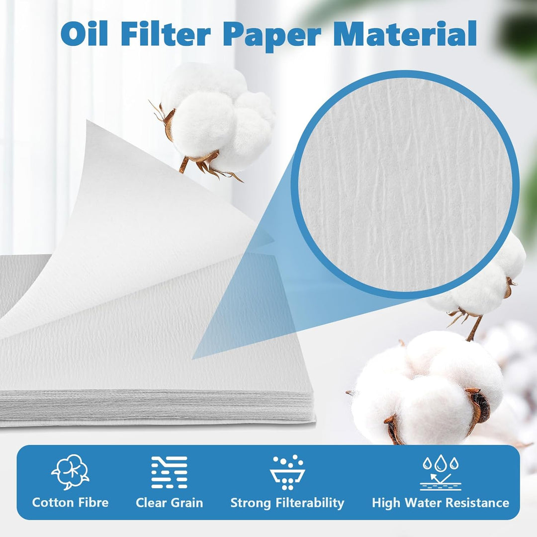 MXBAOHENG Ölfiltepapier 50 Stück Ölfilter für Fritteusen 35 * 45 cm verlängert die Lebensdauer des Ö