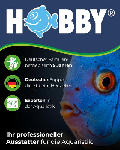 Hobby 10810 Easy Feeder, programmierbarer Futterautomat für Aquarien, blau-schwarz