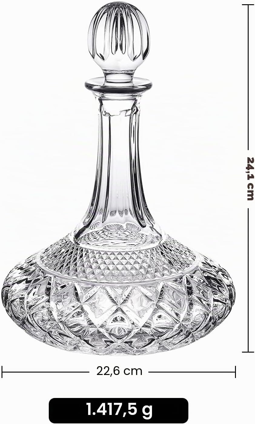Paysky Wein Dekanter für Wein/Whiskey mit Stopfen, obere Regal-Kollektion, Dekanter mit Luxuriöser B