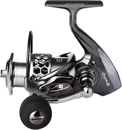 Sougayilang Angelrolle 13 + 1BB leicht, ultra-glatt, Aluminium-Spinnrolle mit gratis Ersatz-Graphits