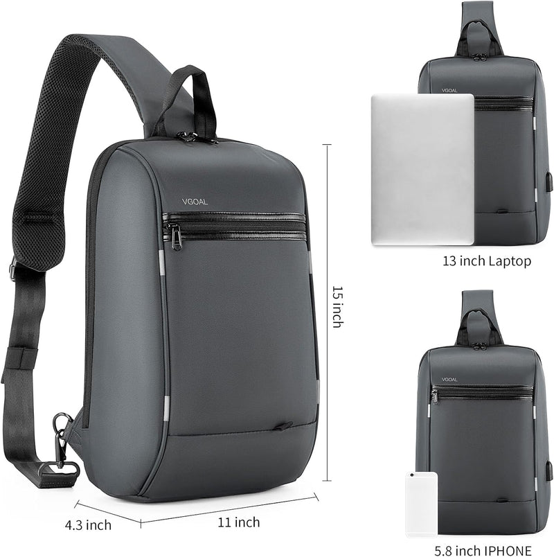 VGOAL Herren Daypack Backpacks Laptop-Computer-Messenger-and-Shoulder-Bags 