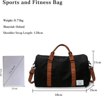 CORIOS Reisetaschen Duffle Bag für Herren/Damen Sporttasche Weekender Übernachtung Tasche Schwimmtas