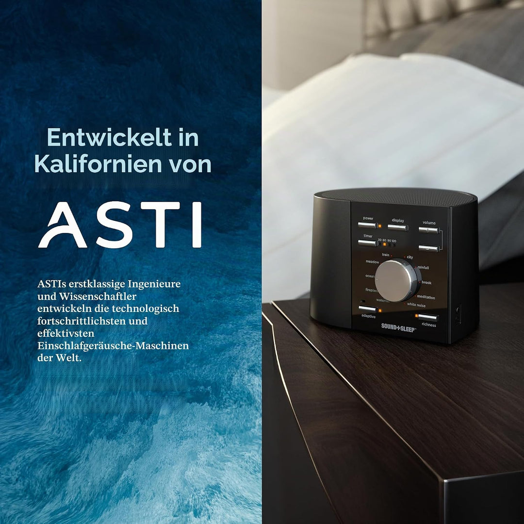Sound+Sleep High Fidelity Schlaf Sound Maschinen mit echten nicht wiederholenden Naturklängen, Lüfte