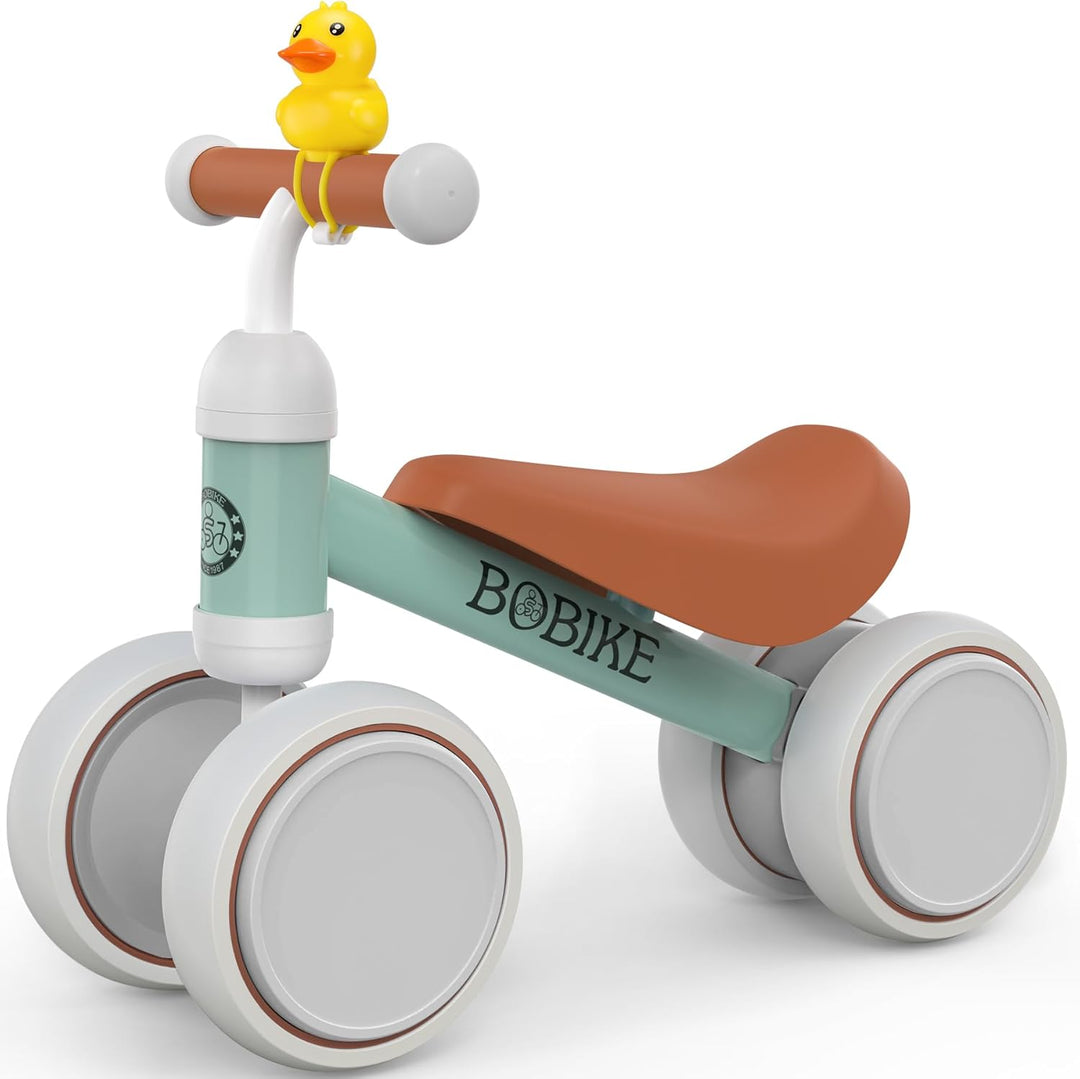 MHCYLION Kinder Laufrad ab 1 Jahr Balance Lauflernrad Spielzeug mit 4 Räder für 10-24 Monate Baby, E