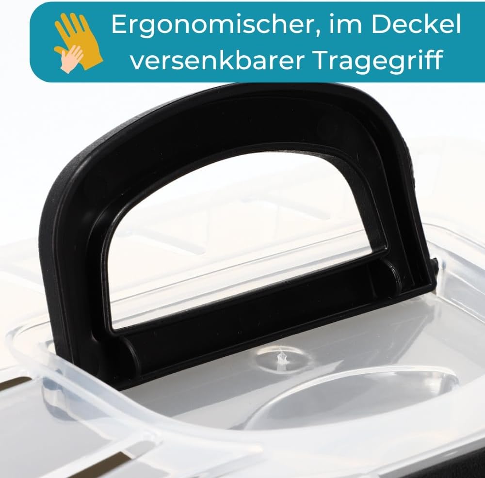 2er Set Transportbox Kleintier Meerschweinchen Hamster Vogel Mäuse Nagetier Tiertransportbox Trage B