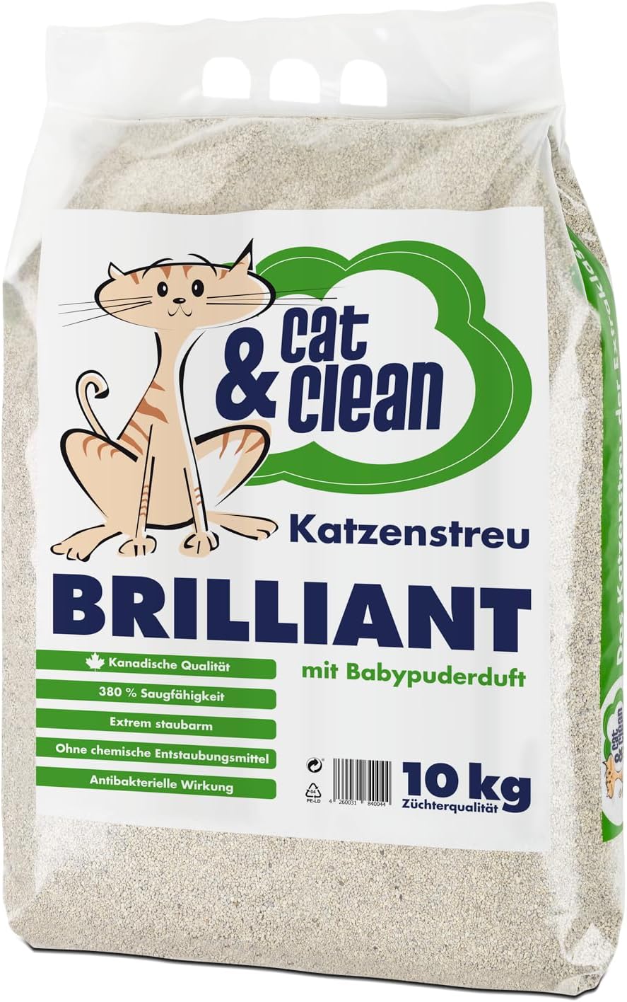 Cat & Clean CCB10 brilliant mit Babypuderduft Brilliant Babypuderduft 10 kg (1er Pack), Brilliant Ba