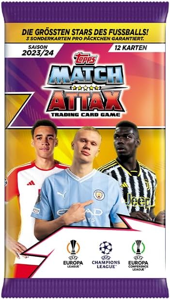 Topps Match Attax 23/24 -Display Box (36 Päckchen / 432 Karten) Full Box, Full Box