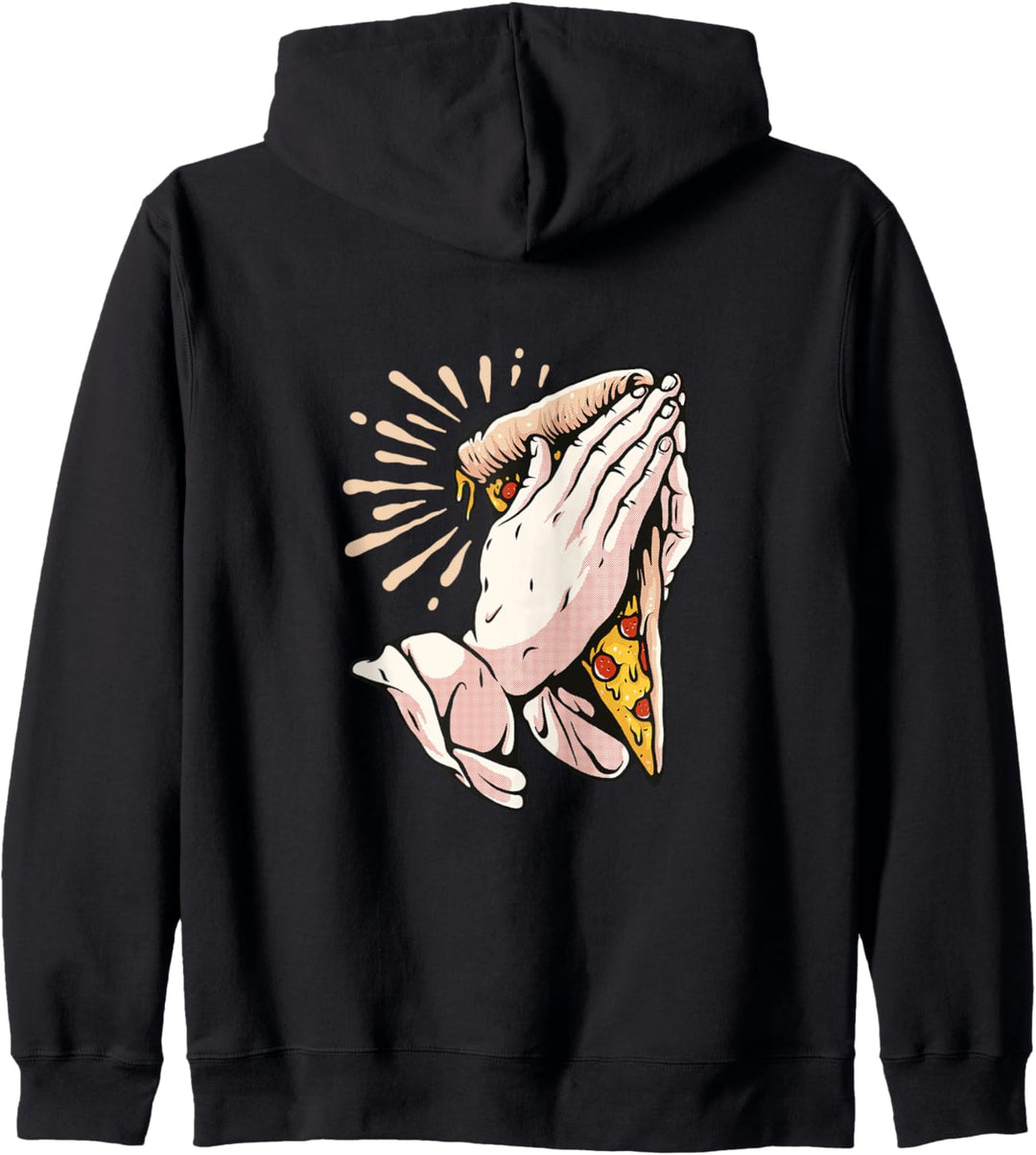 Pizza Liebe, Pray Pizza religion, Pizza Motiv, Kapuzenjacke