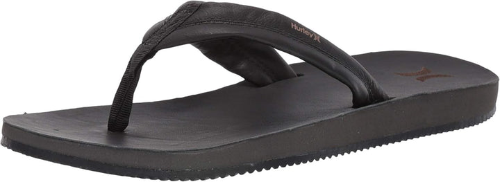 Hurley Nike Lunarlon Lunar Leather Flip Flop Sandal Herren Flipflop 38.5 EU Schwarz Schwarz Anthrazi