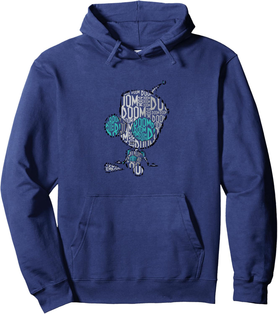 Invader Zim GIR Doom Text Fill Pullover Hoodie
