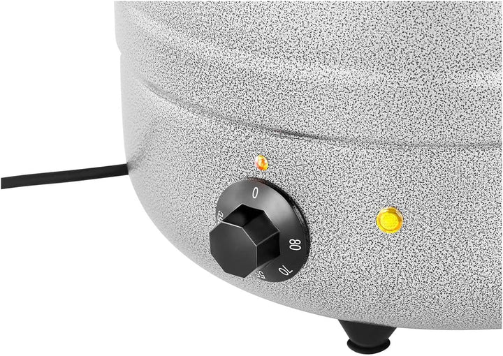 Royal Catering RCST-9405 Suppentopf 10 L Stahl silbern beschichtet Edelstahl 400 W Suppentopf elektr