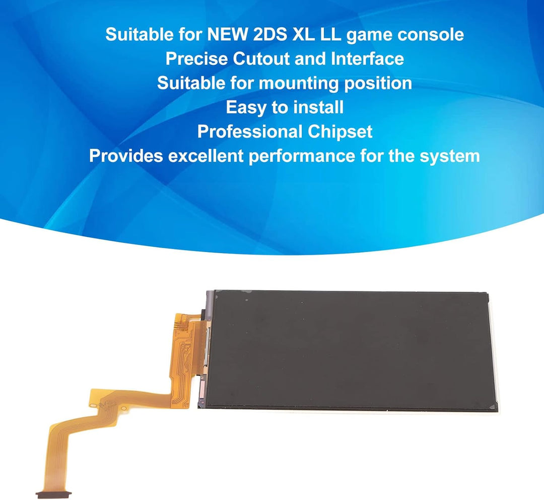 Bewinner Originaler Oberer Oberer LCD-Bildschirm-Ersatz für das Neue 2DS XL LL, Professionelle und G