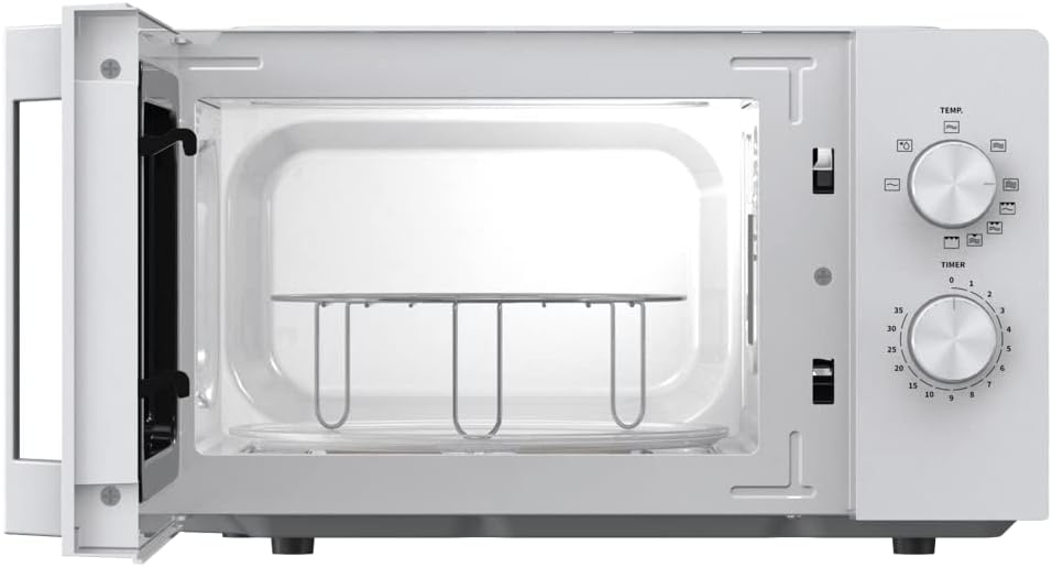 HiSense Mikrowelle H20MOWP1HG mit Grillfunktion und mechanischer Steuerung, Fassungsvermögen 20 l, L