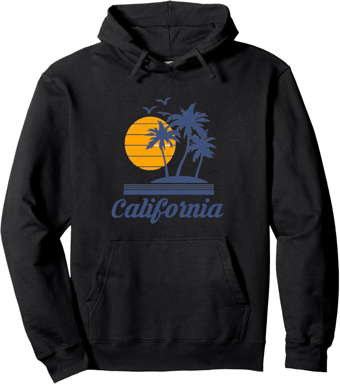 California Beach CA City State Los Angeles San Diego Pullover Hoodie