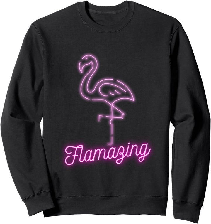 Flamazing Lustiges Pinker Flamingo Geschenk I'm Flamazing Sweatshirt
