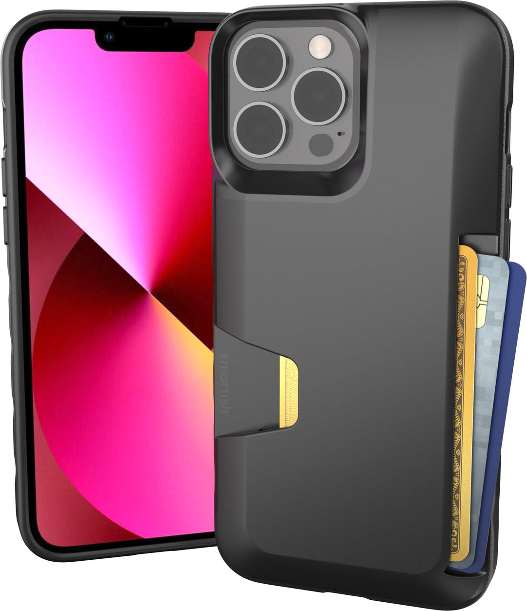 Smartish Schutzhülle für iPhone 13 Pro Max – Wallet Slayer Vol. 1 [schlank + schützend] Kreditkarten