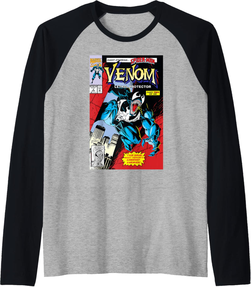 Marvel Venom Lethal Protector Retro Comic Raglan