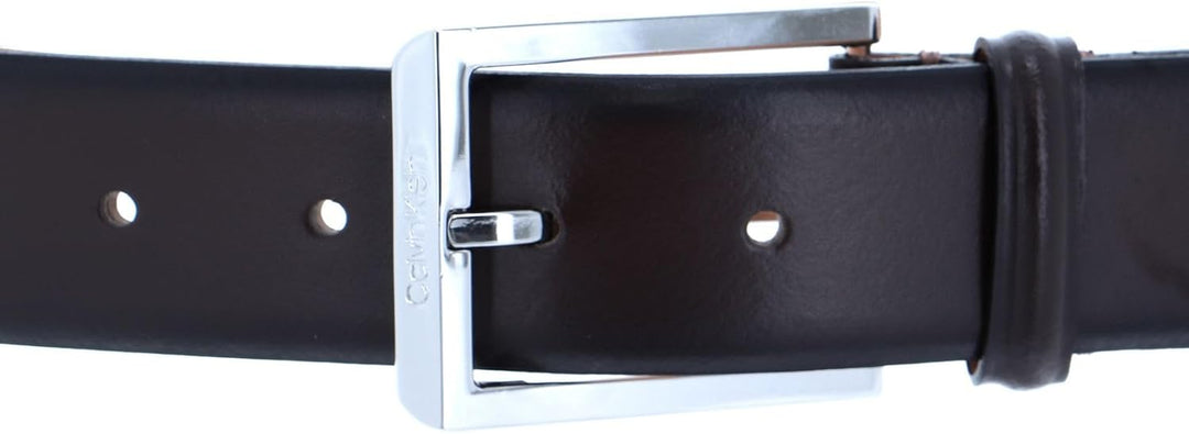 Calvin Klein Skived Adjustable Belt 35 mm W95 Dark Brown - kürzbar