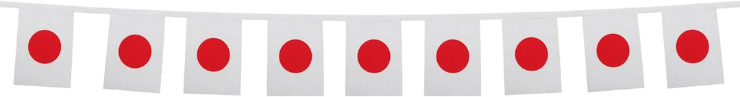 AZ FLAG FAHNENKETTE Japan 12 Meter mit 20 flaggen 45x30cm- JAPANISCHE Girlande Flaggenkette 30 x 45