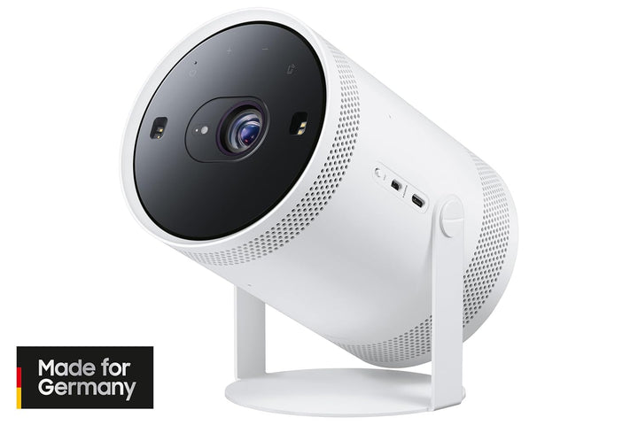 Samsung The Freestyle Tragbarer LED-Projektor, Full HD, HDR10, Beamer mit All Round Design, Auto Set