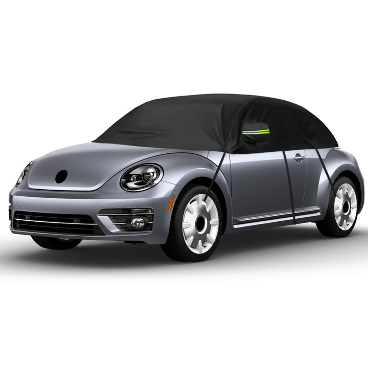 Autoabdeckung Wasserdicht Ersatz für VW Beetle 1998-2019, Sonnenfest Hälfte Autoabdeckung, Halbgarag