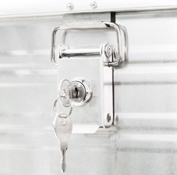 JUMBO Aluminium Transport-Box Alu 160 Liter ALU160 L 1182 x B 385 x H 412 mm Kiste Truhe Lager-Box A
