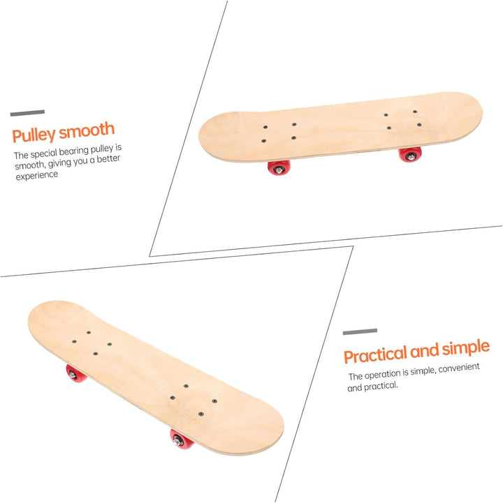 EXCEART 1stk Handgezeichnetes Skateboard Skateboard-Tisch Selber Machen Leeres Skateboarddeck Dekora