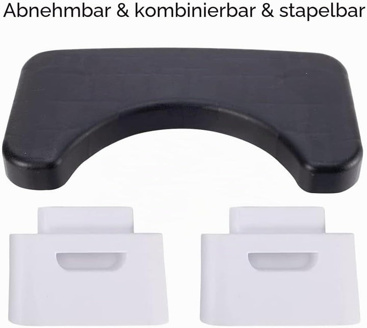 7 -Zoll -Toilettenhocker für Erwachsene und Kinder, abnehmbar und stapelbar, Badezimmer -Töpfchenstu