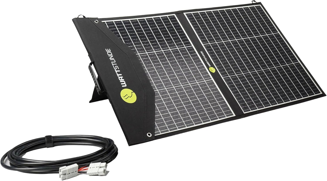 WATTSTUNDE SOLA Ease 100W SunFolder Solartasche - Mobiles 12V Outdoor Solarpanel - faltbares Solarmo